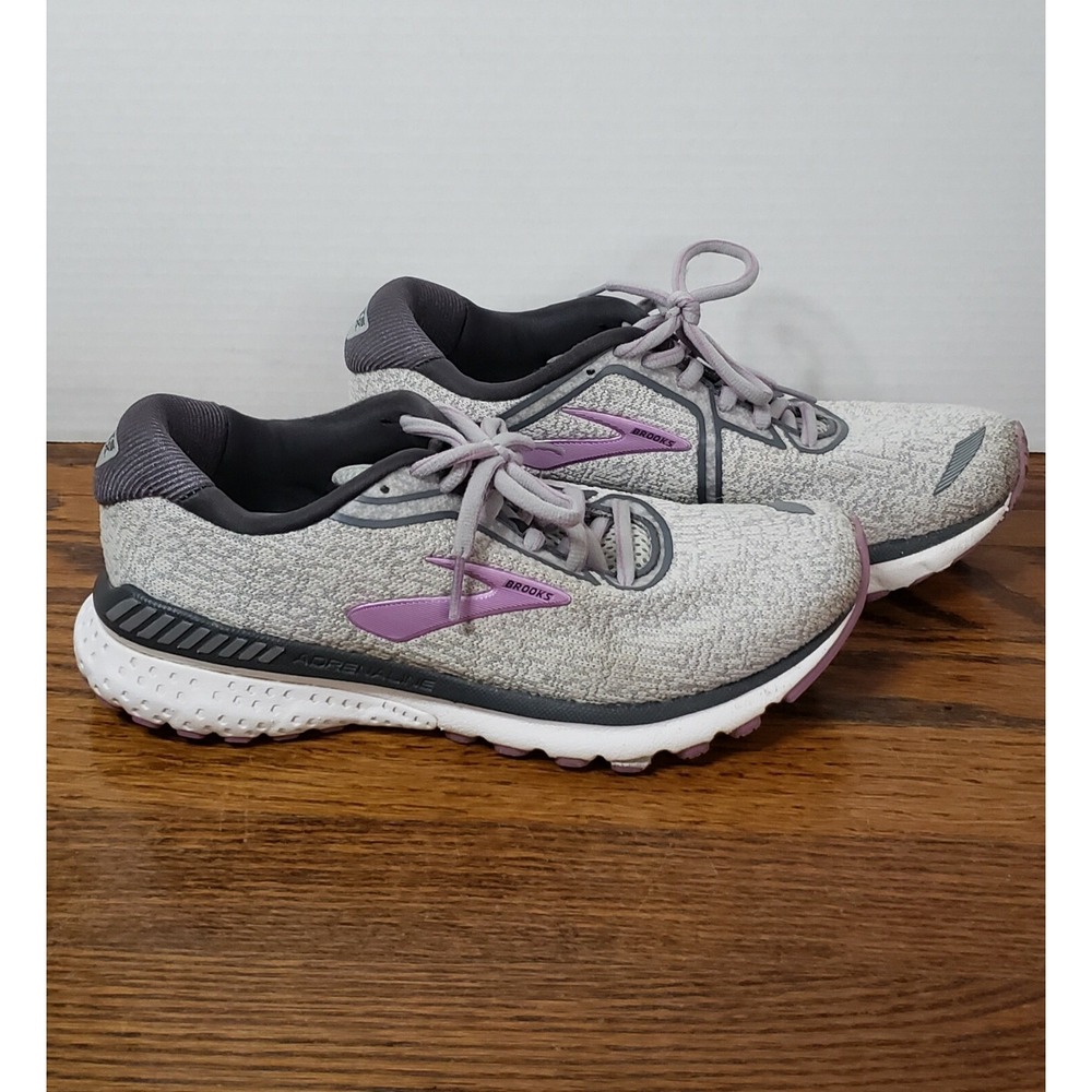Brooks Adrenaline GTS 20 Running Shoes, Grey, Women's 7M  **DESCRIPTION**